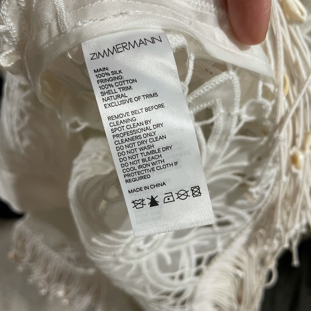 $1950 Zimmermann Wavelength Shirt Dress Size 1 - Picture 6 of 6